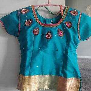 Toddlers New silk skirt and blouse